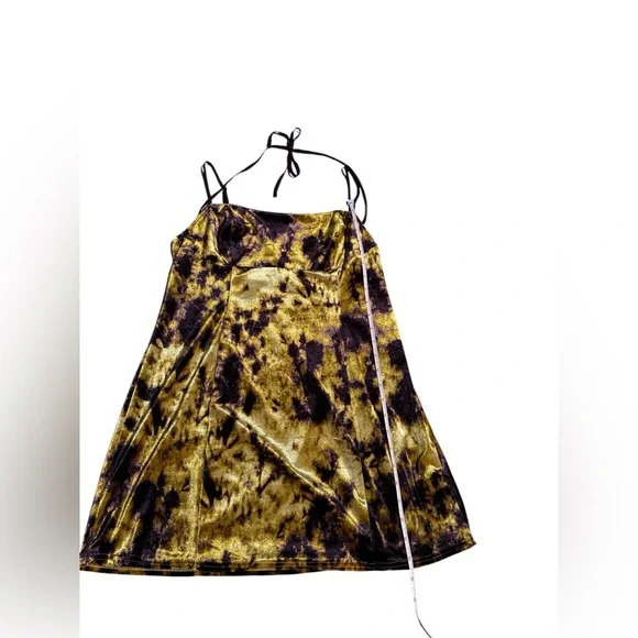 Urban Outfitters Purple and Gold Mini Dress size Large - Picture 7 of 13